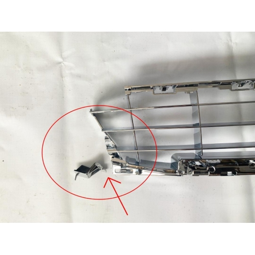 Grila bara Peugeot 207 (W_) 05.2006-2009 Model Sport/Rc/Sw, Fata Partea inferioara, Cromat, 7414QG -CLEMA RUPTA