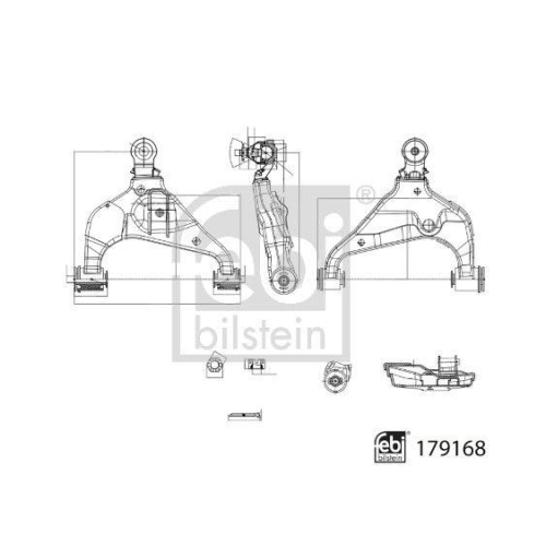 FEBI BILSTEIN Brat, suspensie roata