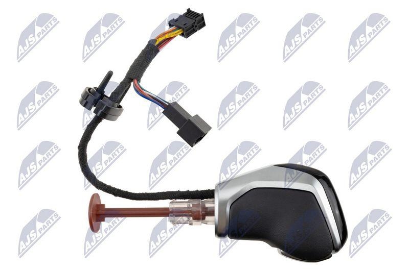 Nuca schimbator viteze VW Golf VI 2008-, Golf VII 2013-, Golf Plus 2005-, Passat B8 2014-, Skoda Superb 2015-, Octavia III 2012-, Seat Leon 2012-, Ibiza 2017-; cutie viteze automata, mata, iluminare culoare alba; VW-063; NTY, aftermarket