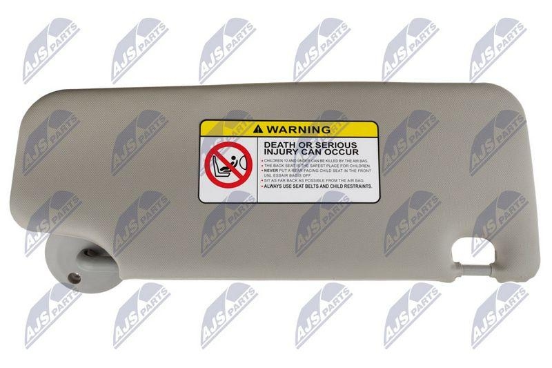 Parasolar Chevrolet Spark 2009-; partea stanga, gri; 42478247; NTY, aftermarket