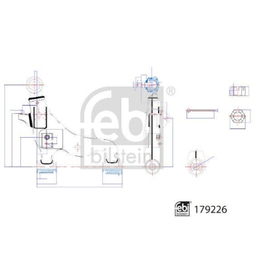 FEBI BILSTEIN Brat, suspensie roata