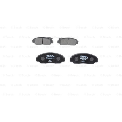 Set Placute frana punte fata BOSCH, Honda Accord 2002-2008, Civic 8 Limuzina (Fd, Fa) 2005-2011, Civic IX, 2012-2017; FR-V (Be) 2004-2009, Stream