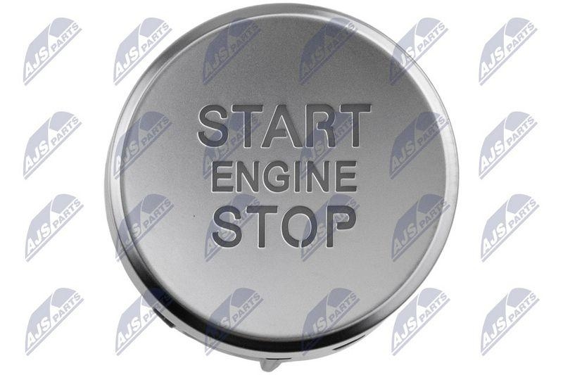 Buton start / stop VW Touareg 2011-; negru satinat pe alb; 7P1905217A; NTY, aftermarket