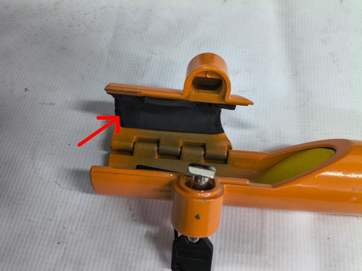 Antifurt auto pentru volan 45cm tip Baseball, Carpoint -IZOLATIE BURETE RUPTA, VEZI POZE