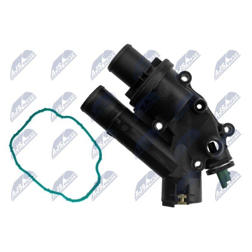 Flansa lichid racire Peugeot 4007 4x4, 407, 508, 607, 807, Citroen C5 2, C5 3, C6, C8, Cu senzor, 9657182080