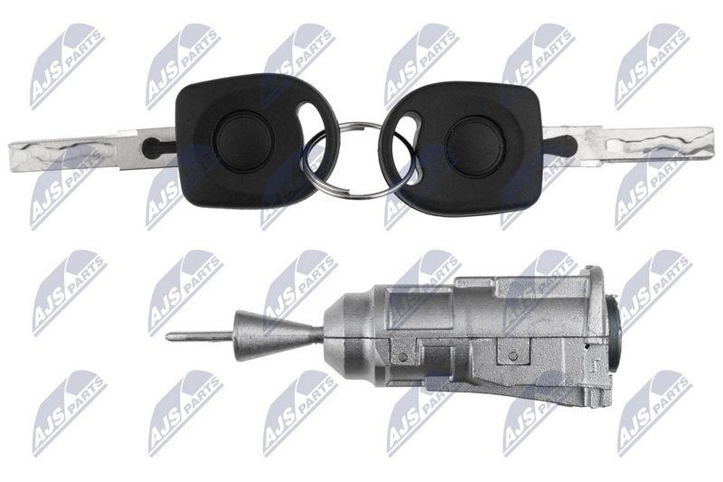 Set incuietoare usa fata VW Polo 2010-; partea stanga, cu doua chei; 107837167BA; NTY, aftermarket