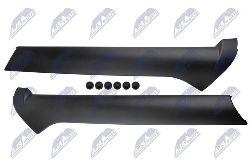 Set ornamente / capitonaj stalp Land Rover Discovery II 1999-2004; stanga + dreapta; DCB500070PMA; NTY, aftermarket