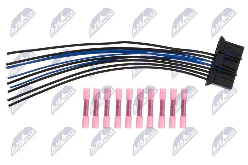 Set reparatie cablaj lumini Renault Megane II 2002-, Scenic II 2003-; partea din fata; 5904121832210; NTY, aftermarket