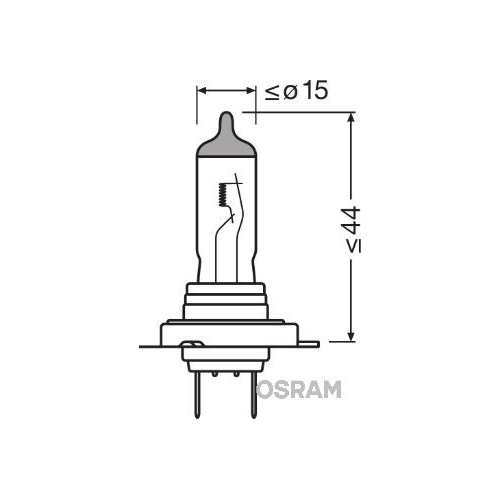 ams-OSRAM Bec incandescent, lumină de drum/de zi NIGHT BREAKER® SILVER