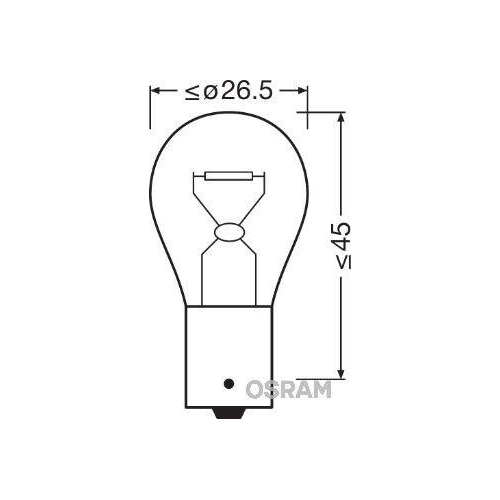 ams-OSRAM Bec incandescent, lumină de zi/ de poziție ORIGINAL