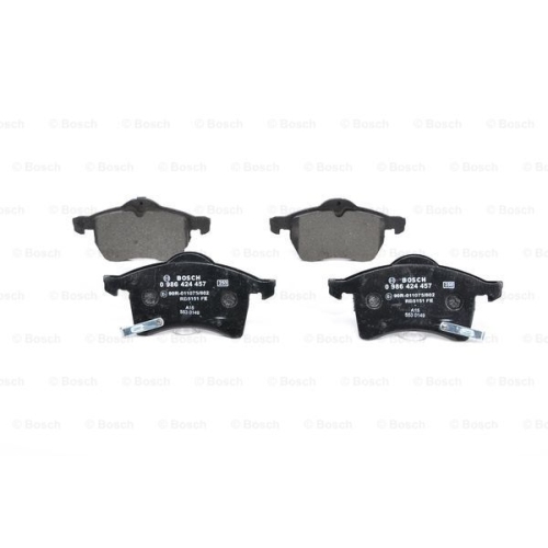 Set placute frana BOSCH 0986424457 fata Opel Astra G Hatchback (F48, F08) Astra G Cupe (F07) Zafira A (F75) Astra G Limuzina (F69) Astra G Combi (F35) Astra G Cabriolet (F67) Astra G Caroserie (F70) Z