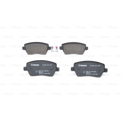 Set placute frana Bosch 0986424795, parte montare : punte fata