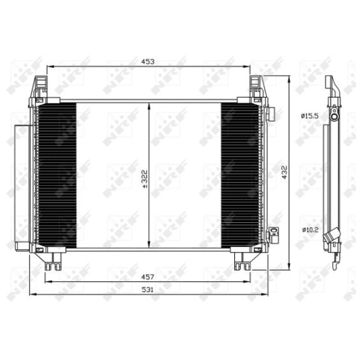 NRF Condensator, climatizare EASY FIT