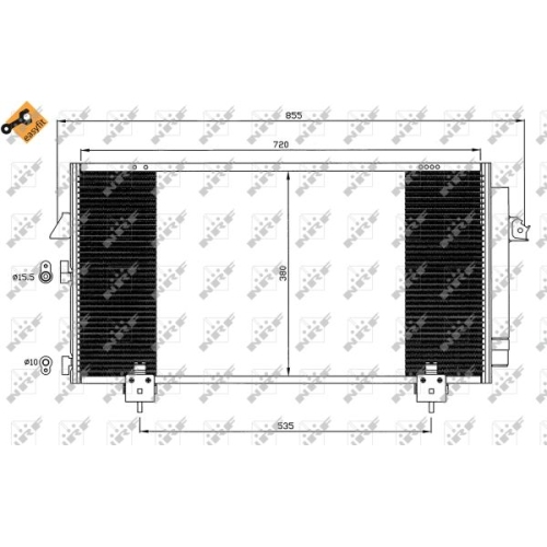 NRF Condensator, climatizare EASY FIT