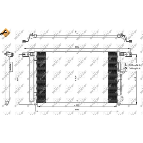 NRF Condensator, climatizare EASY FIT