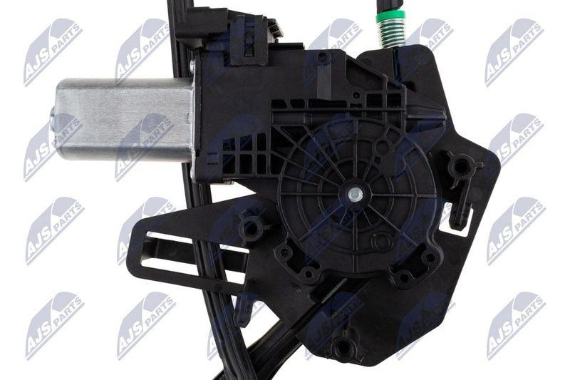 Macara geam Tesla X 2021-; partea din fata, stanga, cu motoras; 1028818-00-F; NTY, aftermarket