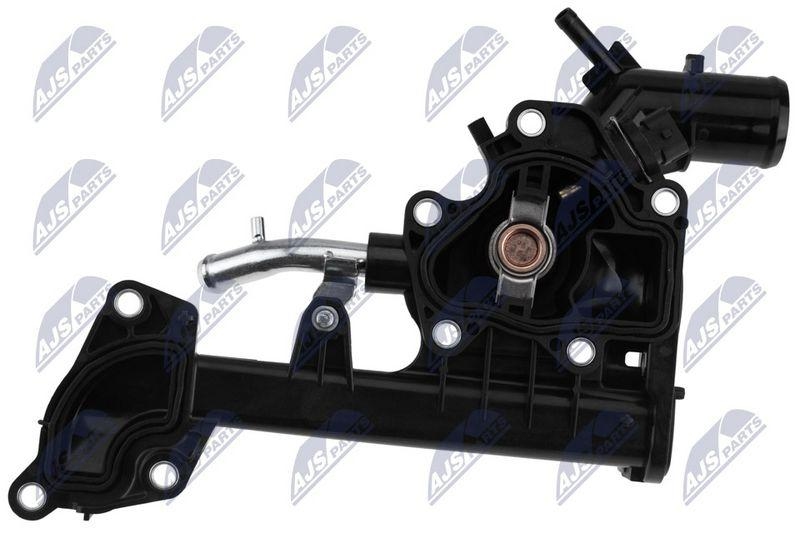 Termostat cu carcasa Fiat Doblo 2009-, Ducato 2006-, Tipo 2015-, 500l/X 2012-, Opel Combo 2012-, Jeep Cherokee 2013-, Compass 2016-, Renegade 2014-, Suzuki Sx4 S-Cross 2013-, Vitara 2015-; K68294290AA; NTY, aftermarket