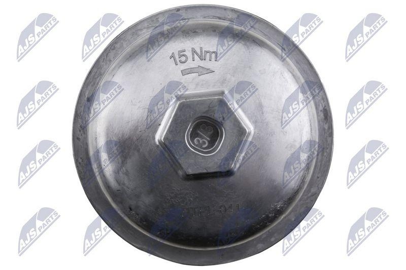 Capac, carcasa filtru ulei Opel Astra G 1.8 2000-, Vectra B 1.8 1995-; 90543942; NTY, aftermarket