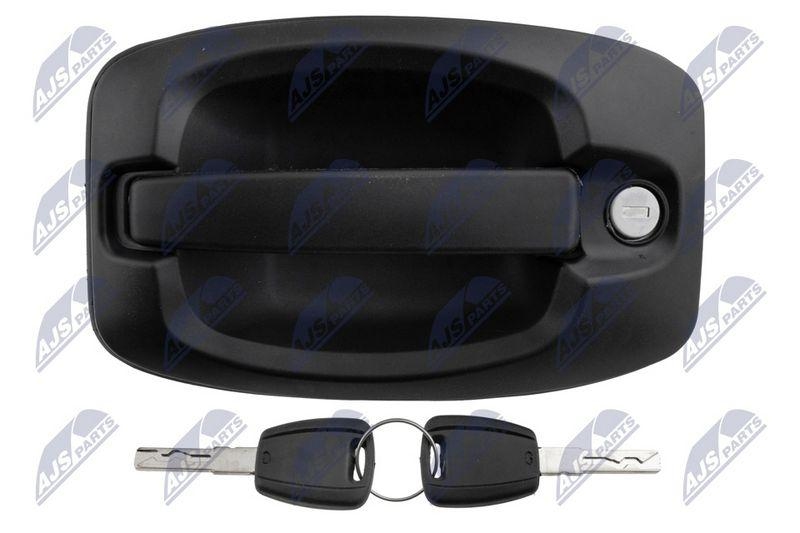 Maner exterior usa Citroen Jumper 2006-, Fiat Ducato 2006-, Peugeot Boxer 2006-, Iveco Daily 2016-; partea din fata, cu doua chei incluse; 735469968; NTY, aftermarket