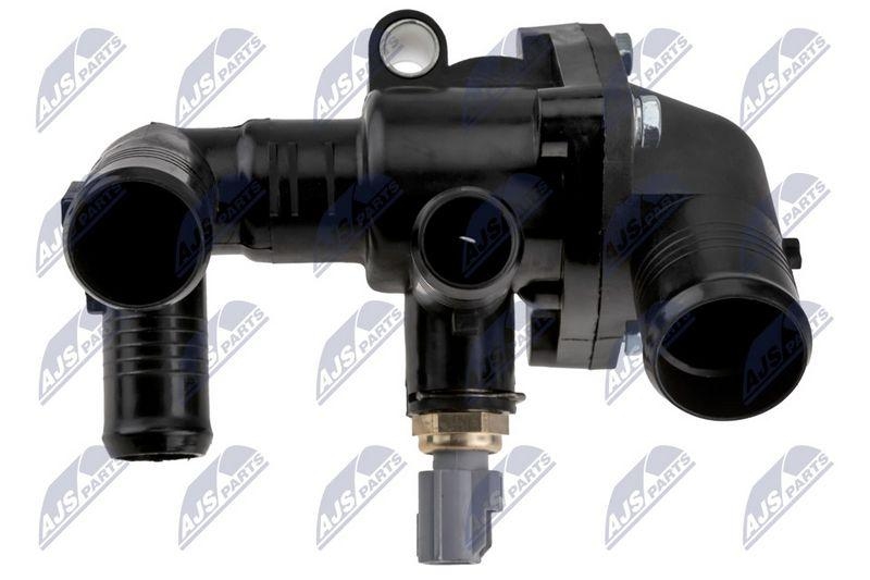 Termostat cu carcasa Peugeot Boxer 2.2 HDI 2006-, Citroen Jumper II 2.2 HDI 2006-, Fiat Ducato 2.2 Multijet 2006-; BK2Q8A586AB; NTY, aftermarket