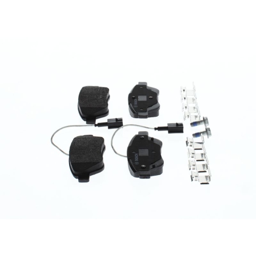 Set placute frana fata BOSCH, Fiat 500 (312), 07.2007-, 500 C (312), 2009-, Bravo (198), 2006-, Linea, 10.2006-, Punto (199), 2012-, Fata; puntea fata