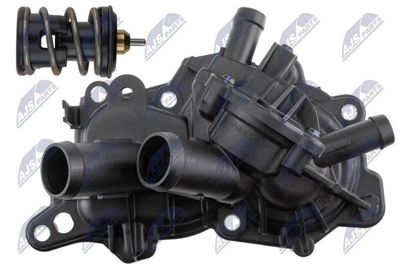 Termostat cu carcasa VW Load Up (121, 122, Bl1, Bl2) 1.0 Ecofuel 2015-, Seat Mii (Kf1, Ke1) 1.0, 1.0 Ecofuel 2012-2019; 04C121004F; NTY, aftermarket