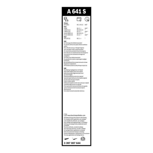 BOSCH lamela stergator Aerotwin