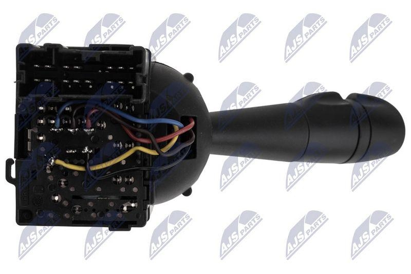 Comutator coloana directie Dacia Duster 2010-, Logan II 2012-, Sandero II 2012-, Dokker 2012-; functii: semnalizare, claxon, lumini, proiectoare ceata spate, faza lunga; 255401301R; NTY, aftermarket