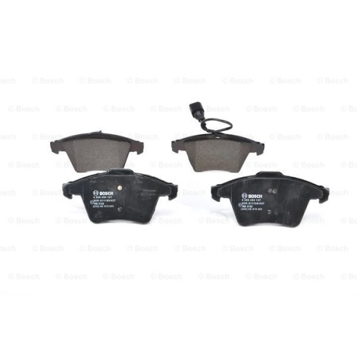 Set placute frana Bosch 0986494107, parte montare : Punte Fata, VW Transporter T5, 2003-2015, Transporter T6, 2015-