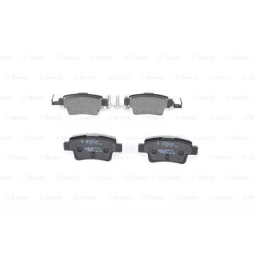 Set Placute frana punte SPATE, Fiat Grande Punto (199) 2005-2018; Opel Corsa D, 2006-2015 Bosch 0986494222, parte montare : Punte Spate