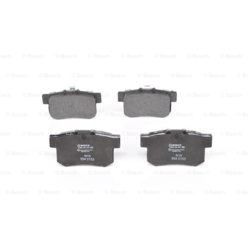 Set placute frana Bosch 0986494233, parte montare : Punte Spate