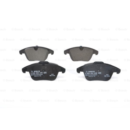 Set placute frana punte fata Ford Galaxy (Wa6) 2006-, Mondeo 4 (Ba7) 2007-, S-Max (Wa6); Land Rover Freelander 2 (Lf, Fa) 2006-, Range Rover Evoque (Lv) 2011-2019; Volvo S60 II, 2010-2019; S80 2 (As) 2006-, V60 2010- V70 (Bw), Xc70 2007-, BOSCH