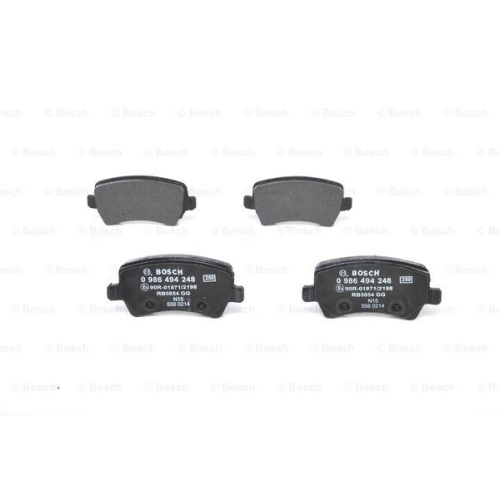 Set Placute frana punte SPATE, Ford Galaxy 2006-2015, Mondeo 2007-2015, S-MAX; Land Rover Freelander 2, 2006-2015; Range Rover Evoque (Lv); Volvo S60/V60, 2010-2019; S80 2 (As) 2006-2016, V70 3 (Bw) 2007-2016, Xc60 2008-2017, Xc70 2007-2016, BOSCH