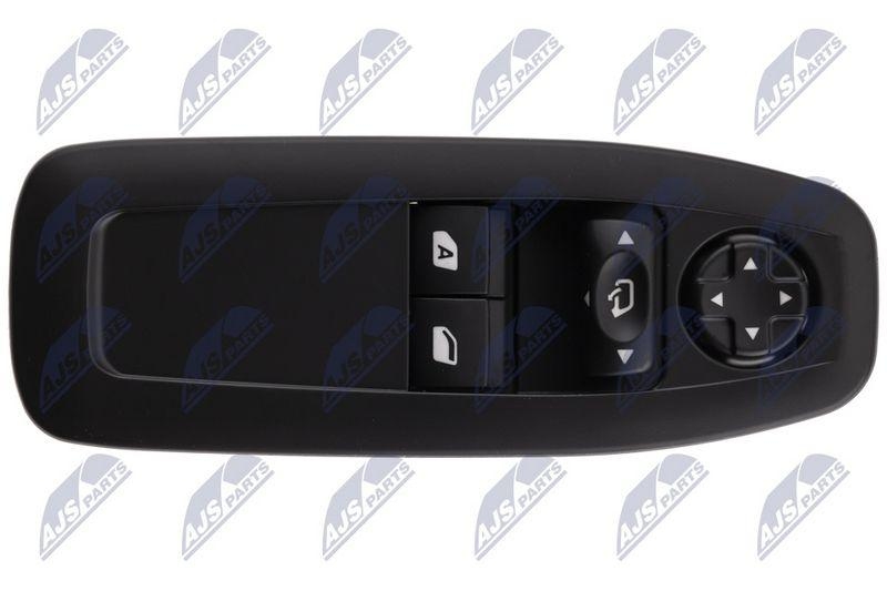 Comutator macara geam Peugeot 2008 2013-, 208 2013-; cu functie rabatare oglinzi; 96751129ZD; NTY, aftermarket