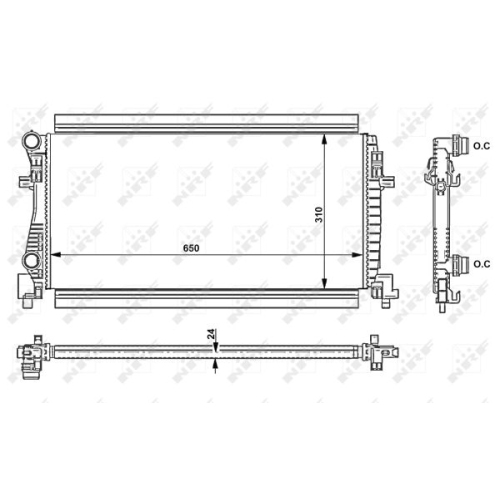 NRF Radiator, racire motor