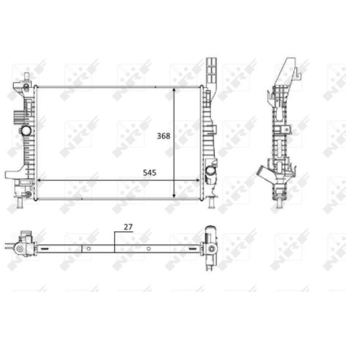 NRF Radiator, racire motor