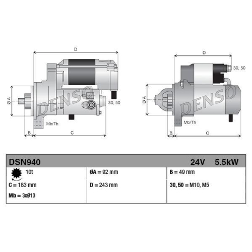 DENSO starter