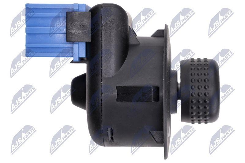 Buton reglare oglinzi Citroen Berlingo 2008-, C2 2003-, C3 2002-, C-Elysee 2012-, Peugeot Partner 2008-; 1855.26; NTY, aftermarket