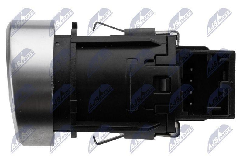 Buton start / stop VW Touareg 2011-; negru satinat pe alb; 7P1905217A; NTY, aftermarket