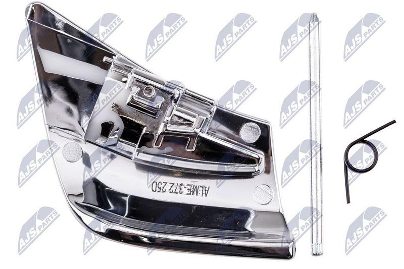 Element reglaj spatar scaun Mercedes Clasa C Coupe (C204) 2011-, Clasa E Coupe (C207) 2009-, E Cabrio A 207 2010-; partea dreapta, argintiu deschis; A2079108606; NTY, aftermarket