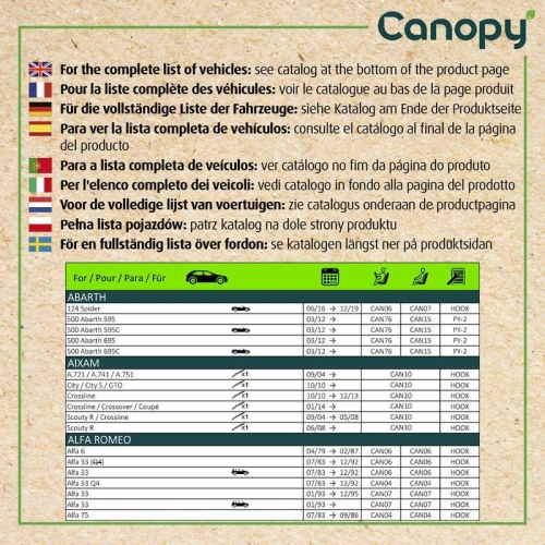VALEO lamela stergator CANOPY