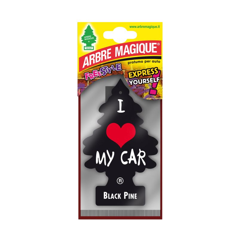 Odorizant auto bradut Arbre Magique Italia, aroma Black Pine