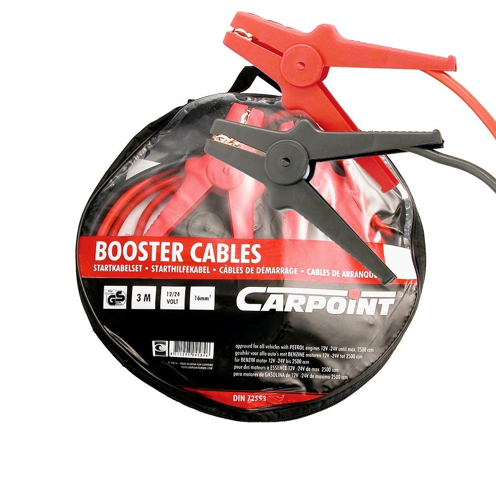Cabluri transfer curent baterii Carpoint , lungime 3m, grosime cablu 16mm2