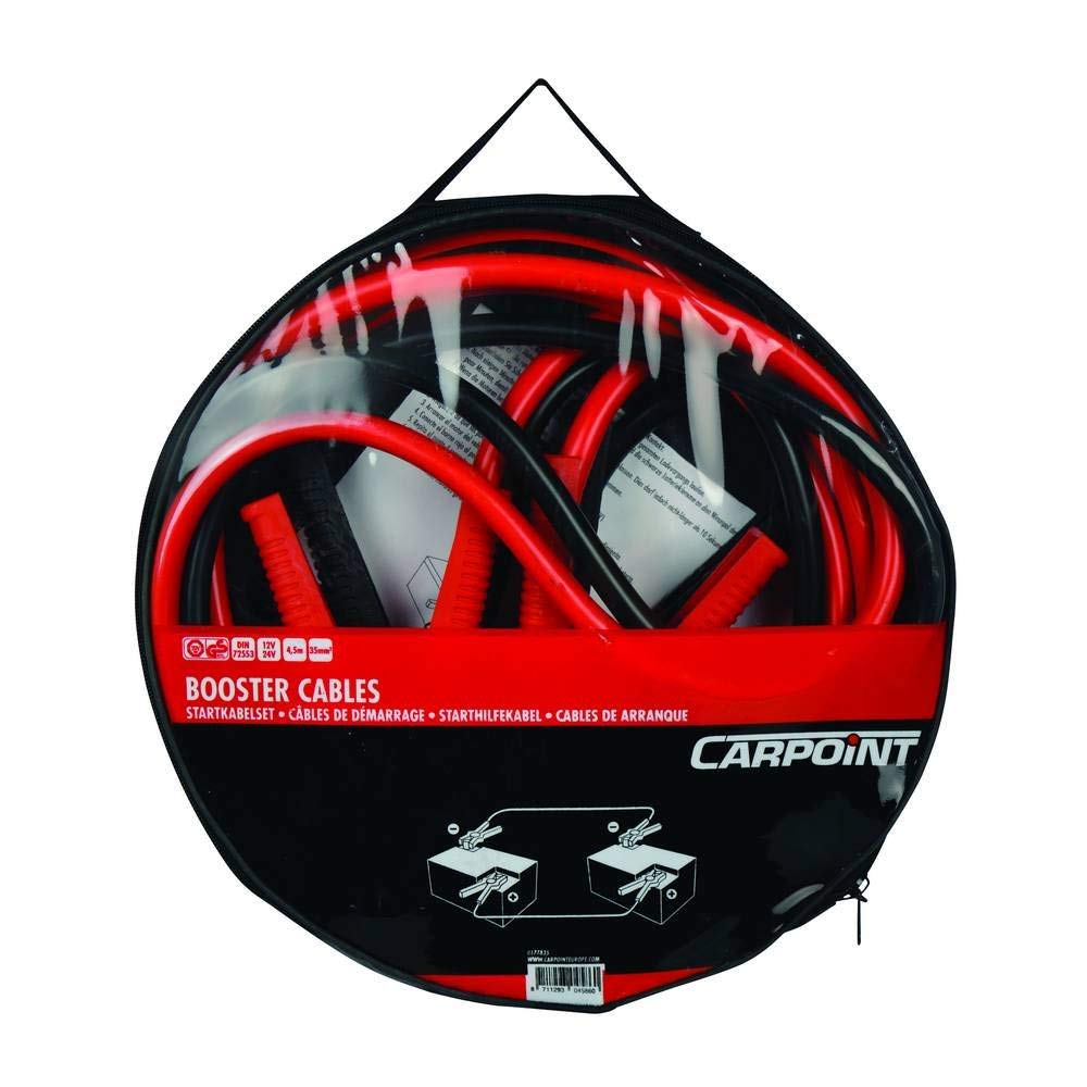 Cabluri transfer curent baterii Carpoint , lungime 4.5m, grosime cablu de pornire 35mm2 , cu clemele izolate
