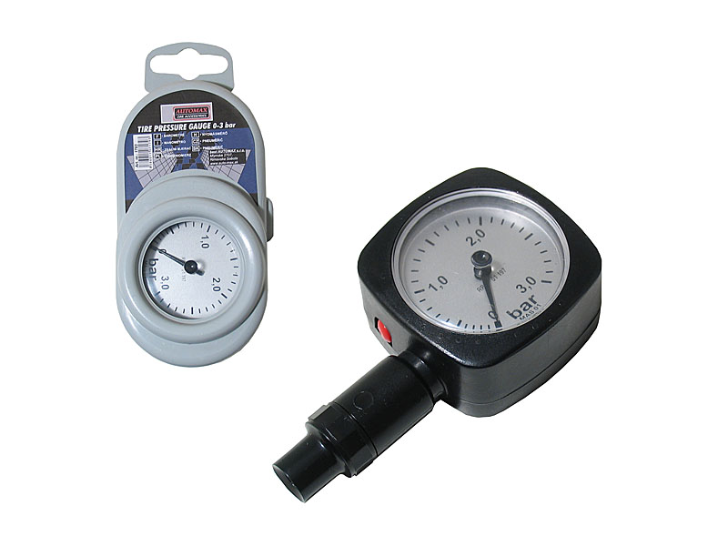 Manometru presiune aer Automax plastic 3,0 bari si ceas de 56 x 56 mm