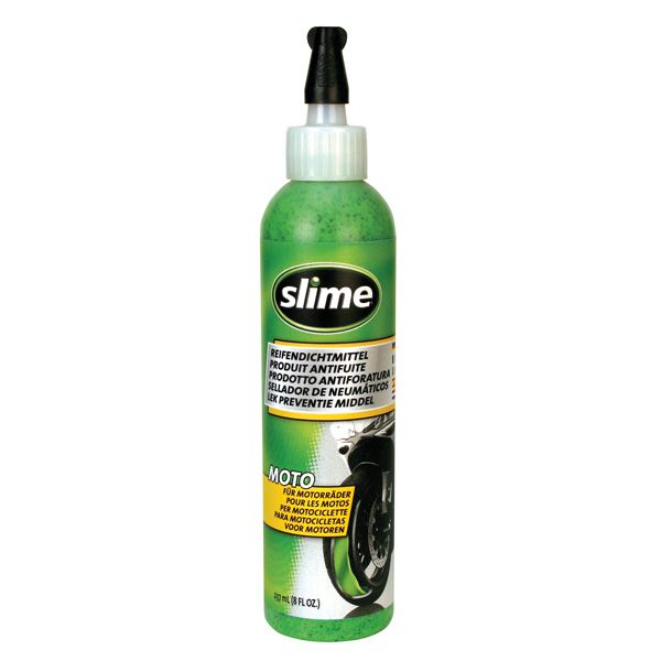 Solutie Anti-Pana Slime 237ml pentru anvelope motociclete fara camera lichid reparatie pana instant motociclete