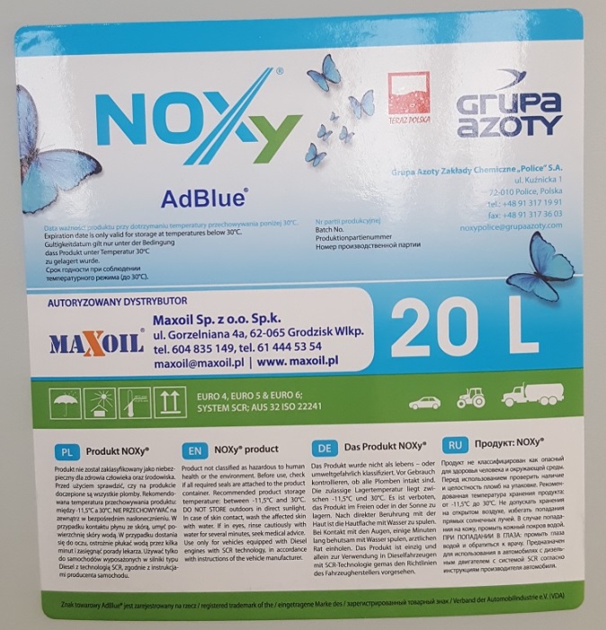 Solutie AdBlue 20Litri , conform standardelor Euro IV si Euro V