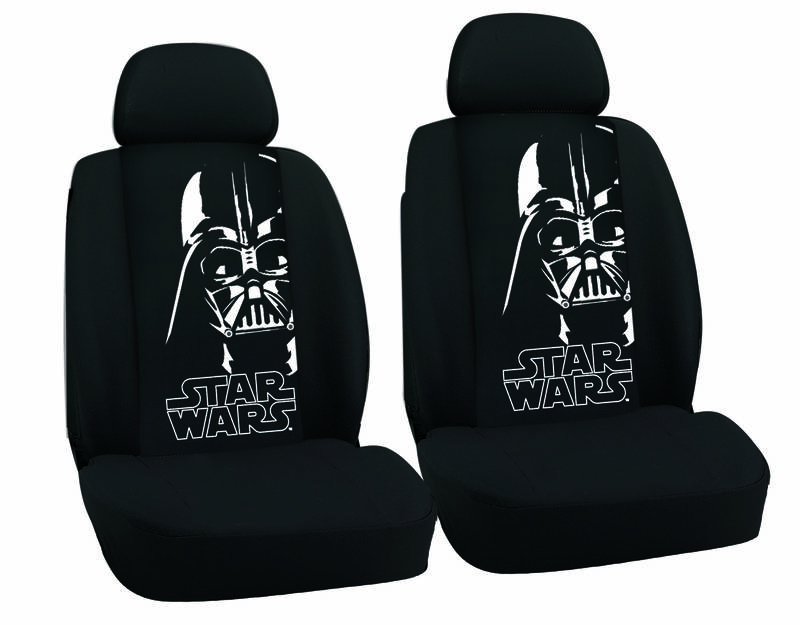 Huse scaune auto Star Wars, set 2 bucati pentru scaunele fata, culoare negru