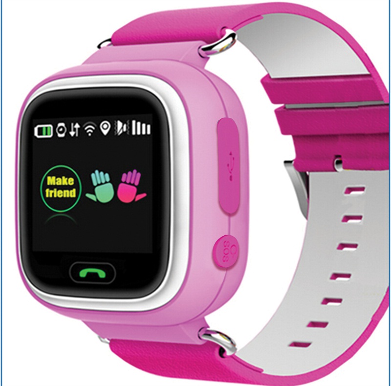 Ceas pentru copii cu GPS Tracker , culoare roz , cu locas SIM