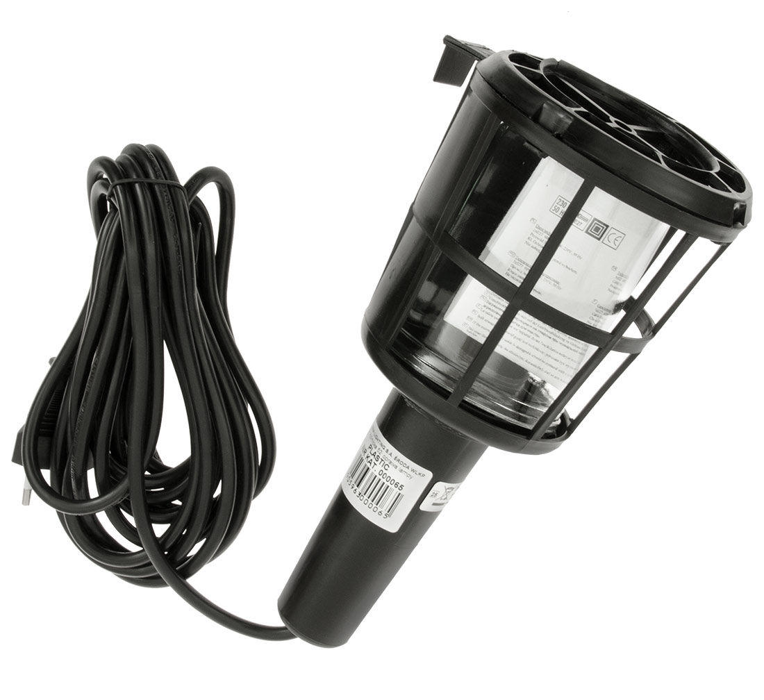 Lampa de lucru cu soclu bec E27, max 60W , 230V cu cablu de 5m